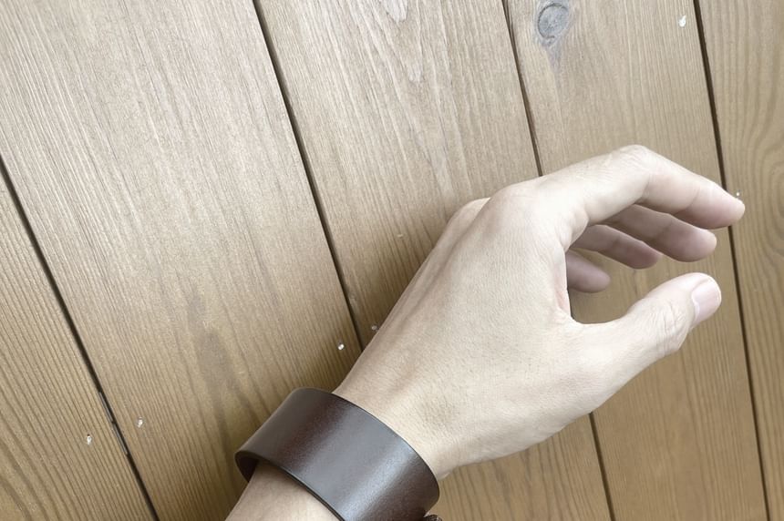 Genuine Leather Wide Bracelet