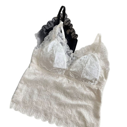 V-Neck Lace Bra Top