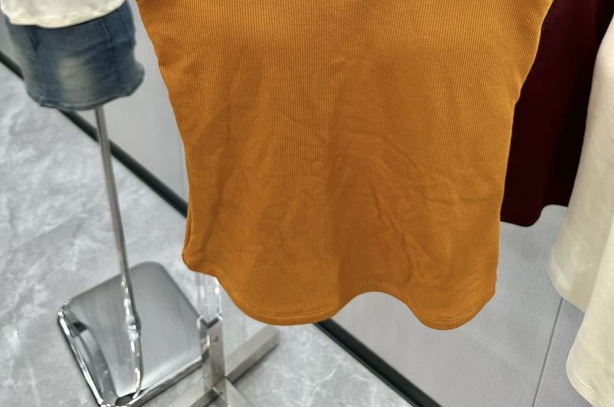 Plain Lace Trim Camisole Top
