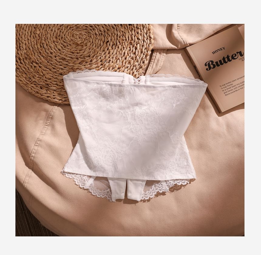 Plain Lace Corset Top - Elegant Fit