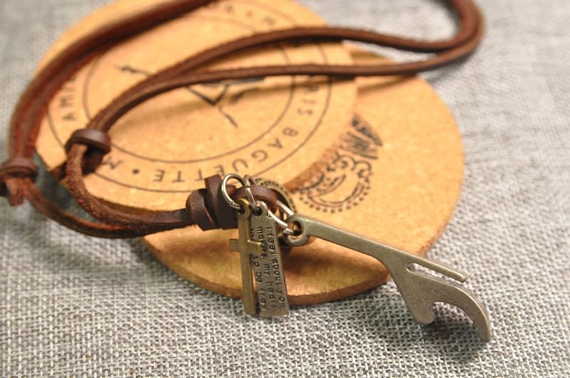 Genuine Leather Can Opener