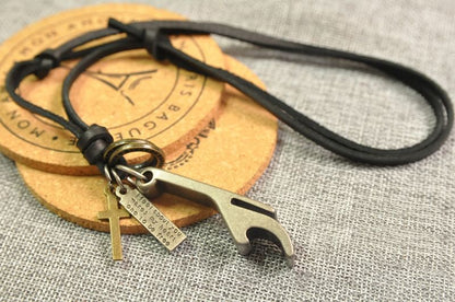 Genuine Leather Can Opener