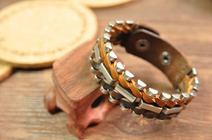 Genuine Leather Braided Bracelet