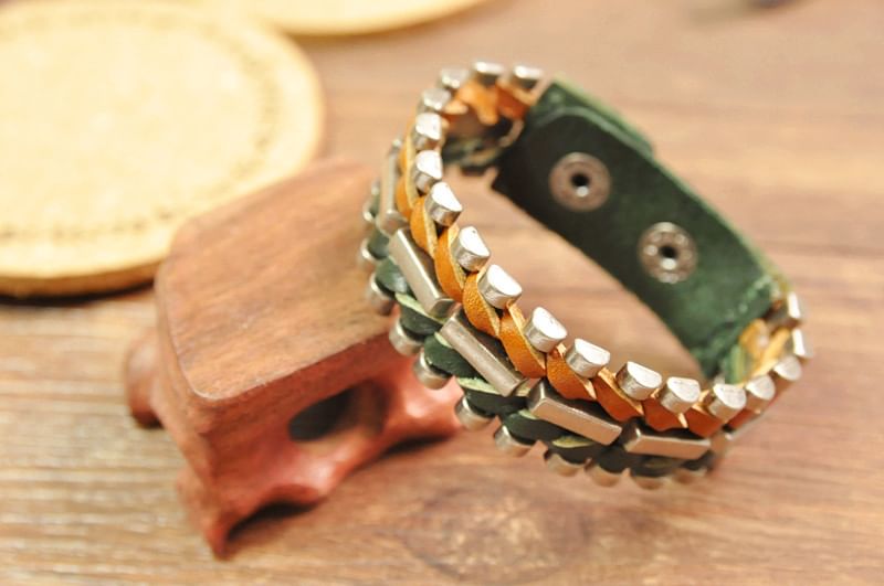 Genuine Leather Braided Bracelet