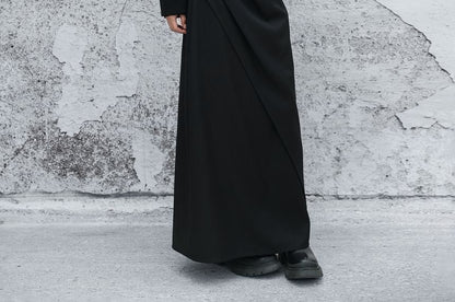 High Rise Wrap Skirt with Slit - Maxi