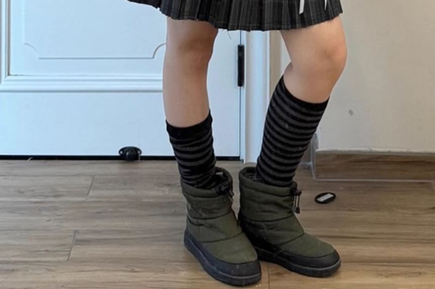 Tiered Pleated Mini A-Line Skirt - Mid Rise