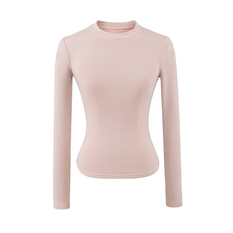 Crew Neck Long-Sleeve Basic Tee