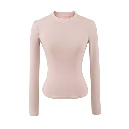 Crew Neck Long-Sleeve Basic Tee