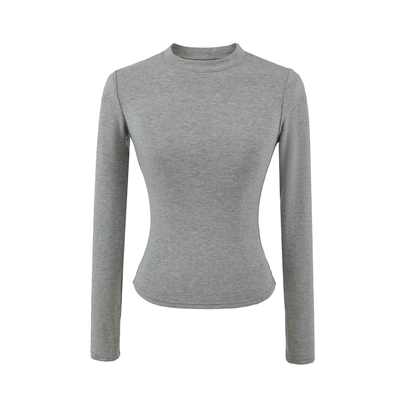 Crew Neck Long-Sleeve Basic Tee
