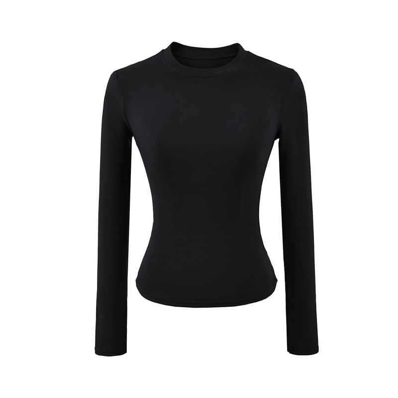 Crew Neck Long-Sleeve Basic Tee