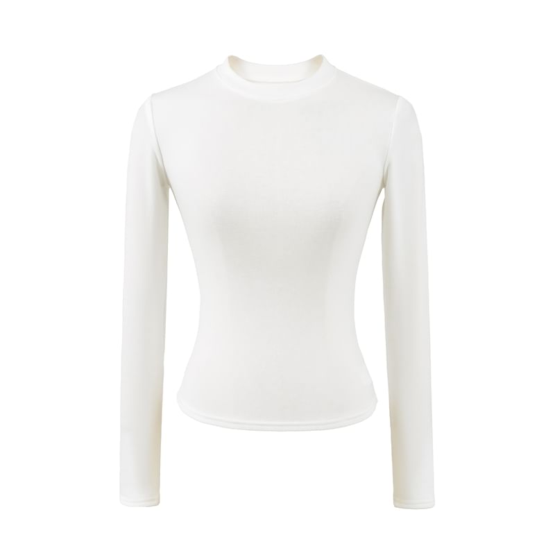 Crew Neck Long-Sleeve Basic Tee