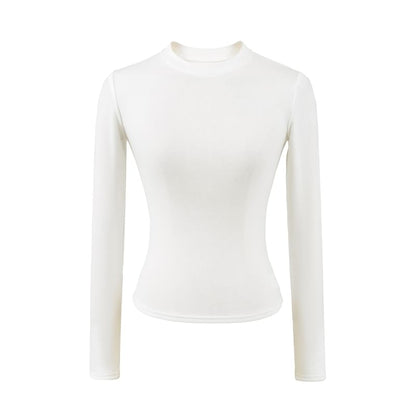 Crew Neck Long-Sleeve Basic Tee
