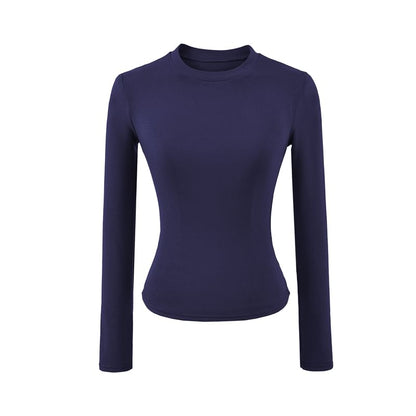 Crew Neck Long-Sleeve Basic Tee