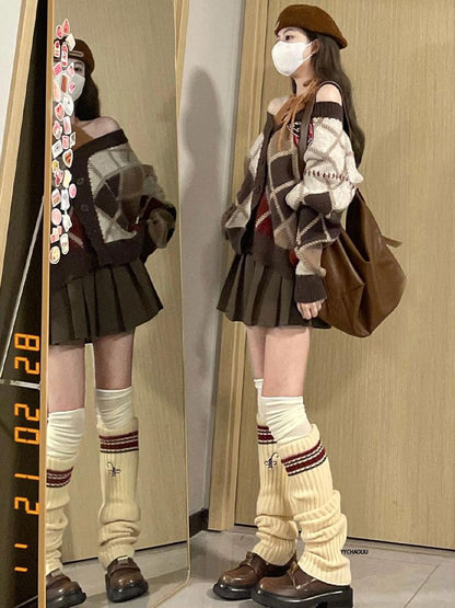 High Waist Pleated Mini A-Line Skirt