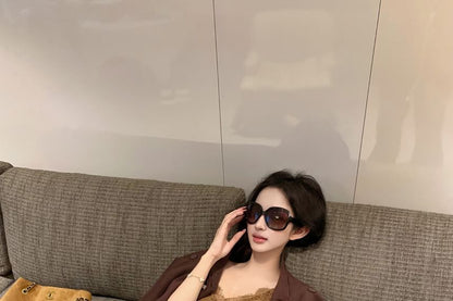 Round Neck Plain Double Breasted Trench Jacket / Spaghetti Strap V-Neck Lace A-Line Dress (Various Designs)