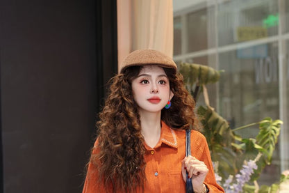 Embroidered Shirt with Collar and Long Sleeves