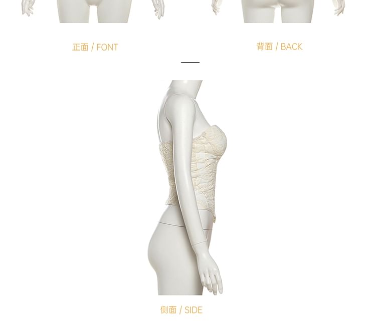 Lace Corset Top with Pencil Skirt Set