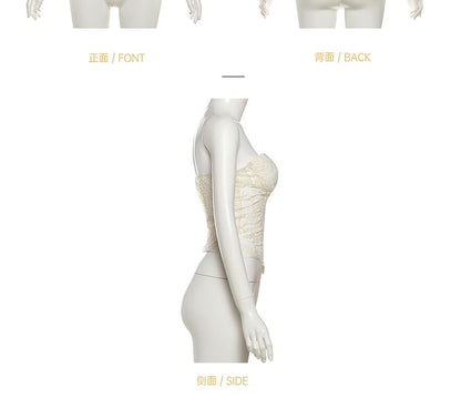 Lace Corset Top with Pencil Skirt Set