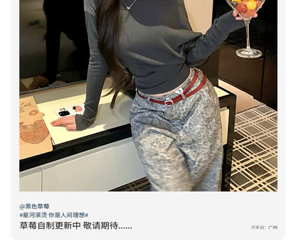 One-Shoulder Tee with Long Sleeves