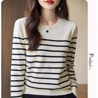Striped Round Neck Sweater