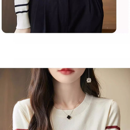Striped Round Neck Sweater