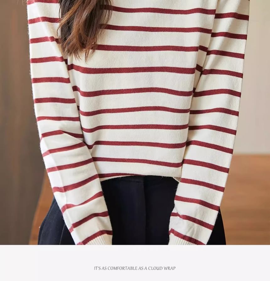 Striped Round Neck Sweater