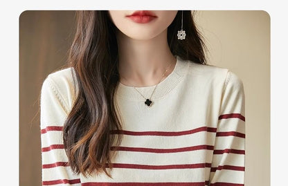 Striped Round Neck Sweater