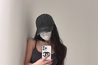 Spaghetti Strap Plain Mini Bodycon Dress