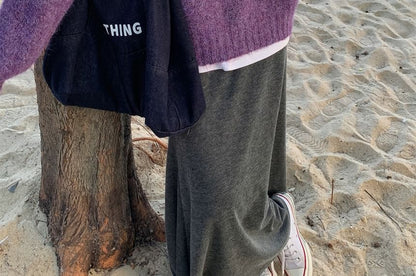 Henley Style Solid Pullover Sweater
