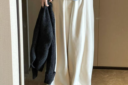 Mock Neck Knit Top Long Sleeve