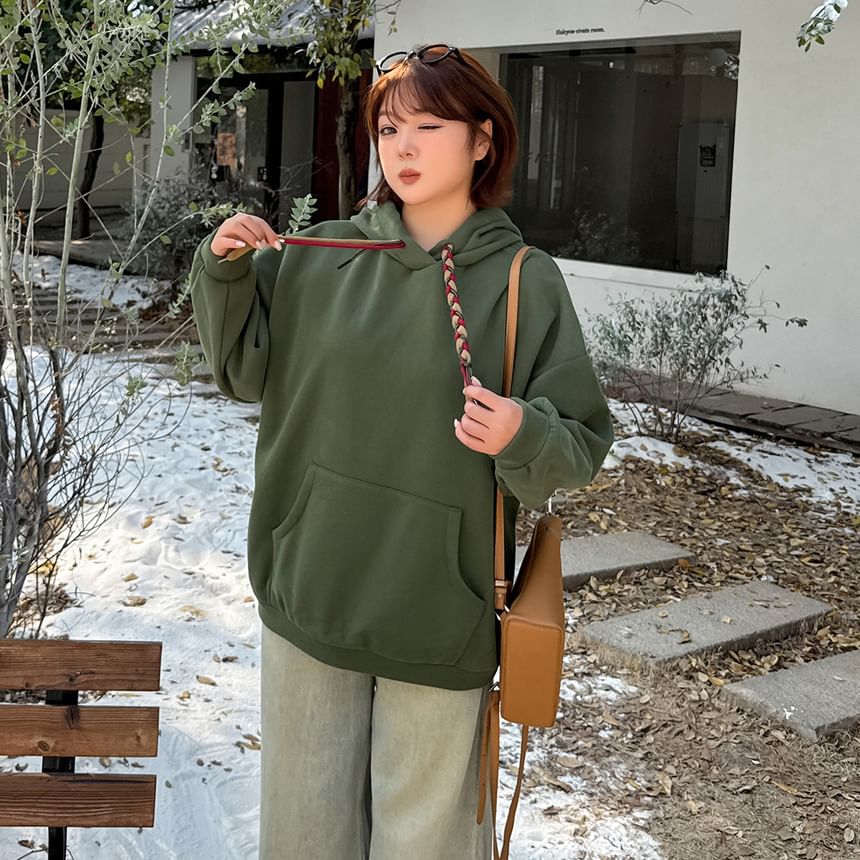Fleece Lined Hoodie Plain