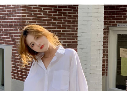 Classic Collared Long-Sleeve Shirt