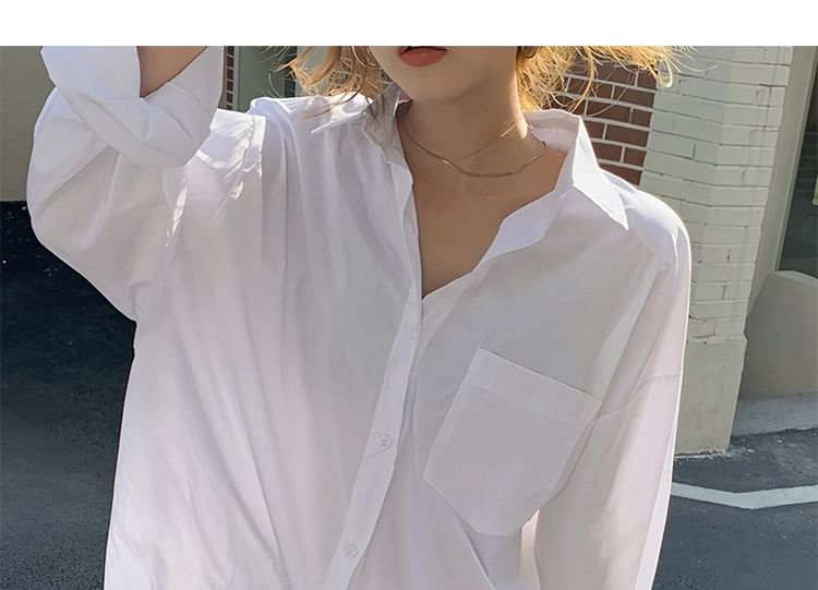 Classic Collared Long-Sleeve Shirt