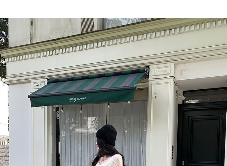 V-Neck Long Sleeve Top with Lace Trim