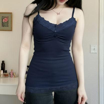 V-Neck Lace Camisole Top