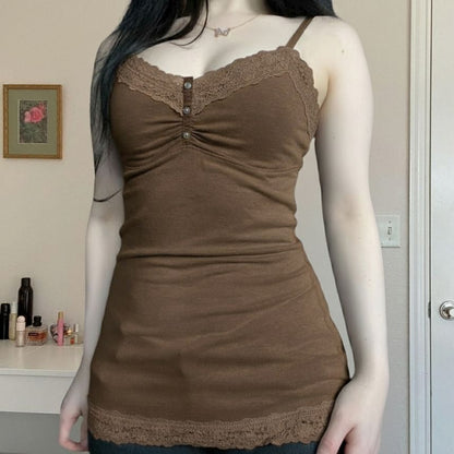 V-Neck Lace Camisole Top