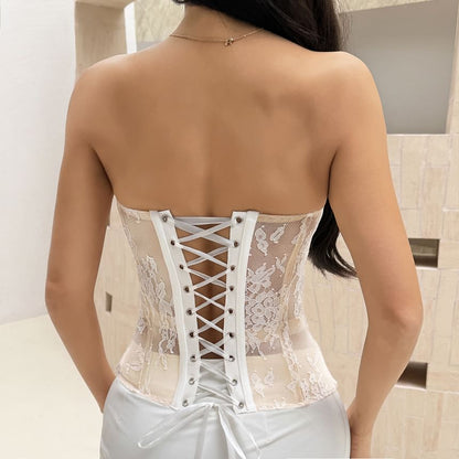 Lace Tube Corset Top