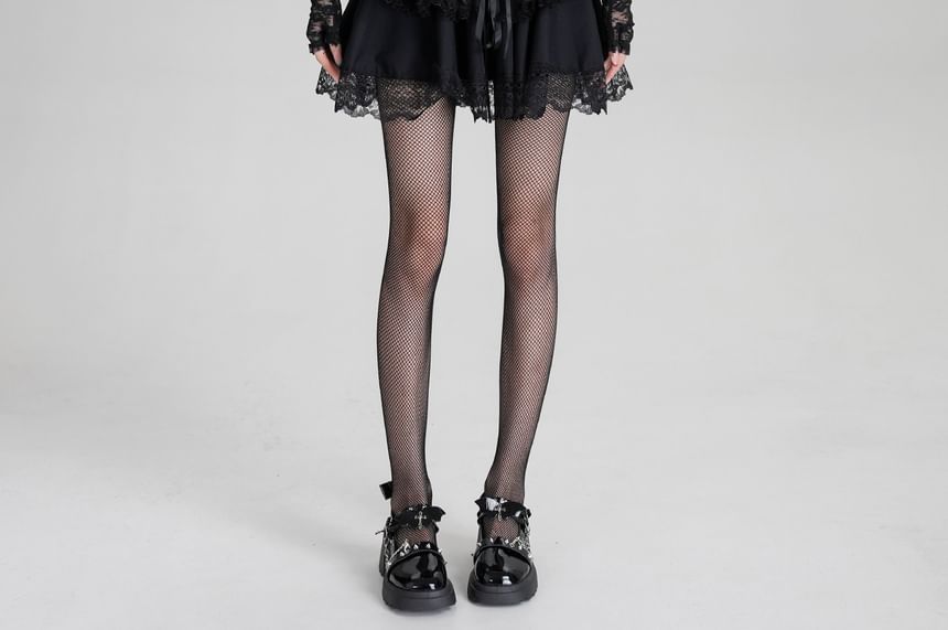 High Waist Lace Trim Tiered A-Line Mini Skirt