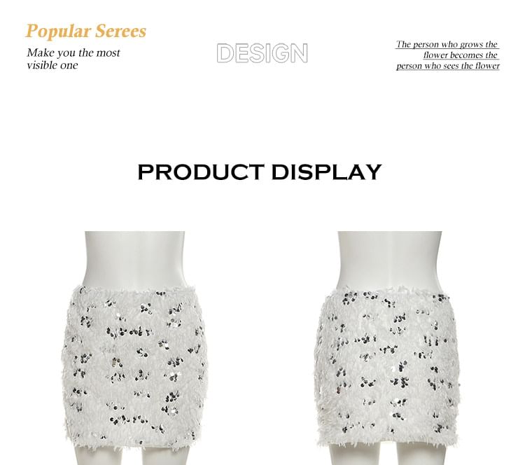 Scoop Neck Long-Sleeve Bodysuit and Low Waist Mini Skirt