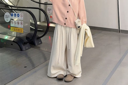 Plain Hooded Button-Up Cardigan