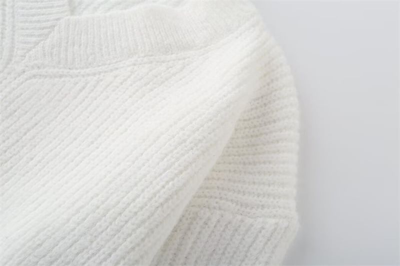 Fringed V-Neck Sweater