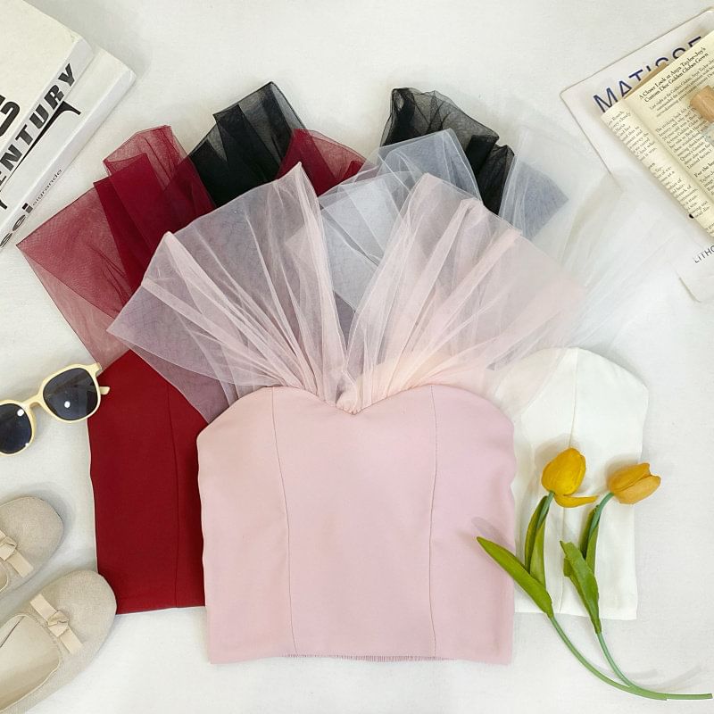 Sleeveless V-Neck Solid Crop Tee with Cap Sleeves