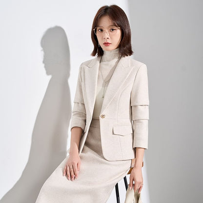 Blazer and Midi Pencil Skirt Set