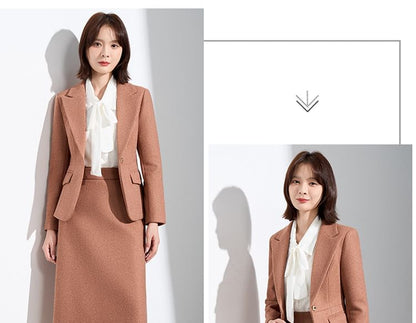 Blazer and Midi Pencil Skirt Set