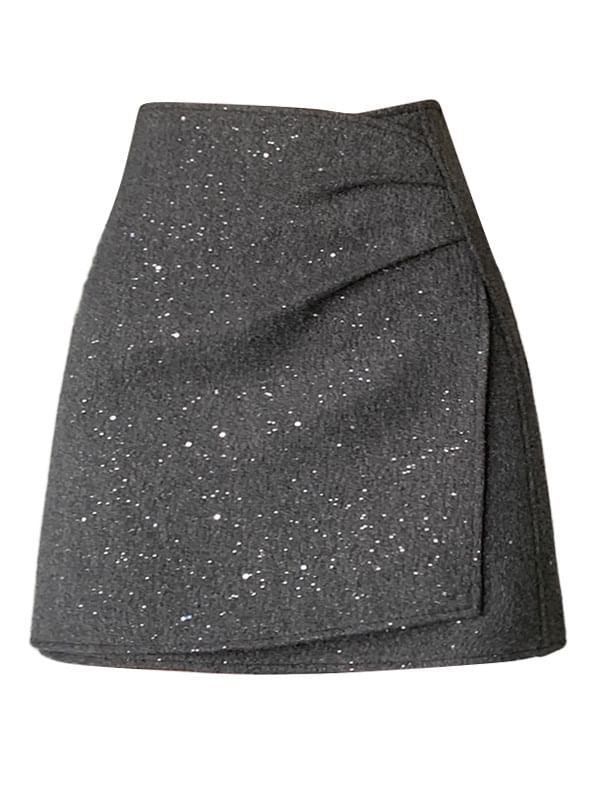 Glitter Mini A-Line Skirt