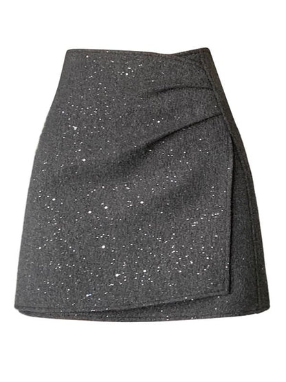 Glitter Mini A-Line Skirt