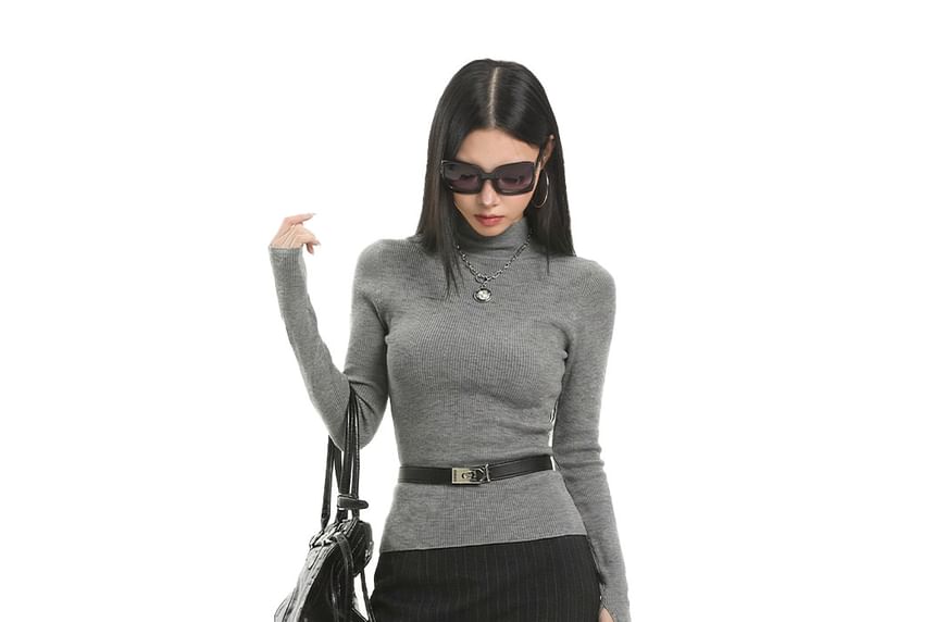 Mini Pencil Skirt with Mid Rise