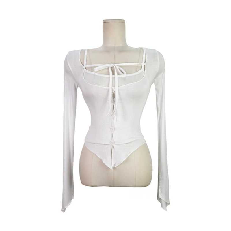 Set: Plain Crop Camisole Top + Scoop Neck Tie Front Button-Up Sheer Cardigan