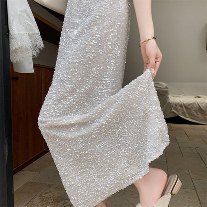 Sequin Mermaid Maxi Skirt