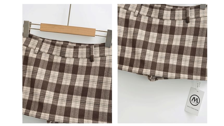 Plaid Mini Skirt